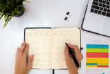 Per Order - Yearly Notebook 2026- Black Cover -( Lined , Blank , Dotted )