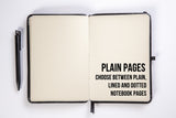 Per Order - Yearly Notebook 2026- Black Cover -( Lined , Blank , Dotted )