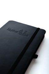 PREMIUM METAL ENGRAVING - Yearly Notebook 2025 - Black Cover - Blank pages