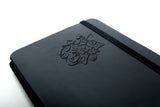 PREMIUM LASER ENGRAVING - Yearly Notebook 2025 - Black Cover - Blank pages