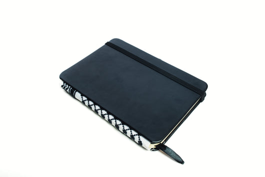 Special Palestine Design -Weekly Planner &  Toolkit Black cover with the Palestinian Design - Kufiya & Tariq Masr