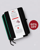 Yearly Notebook 2026- Black Cover -( Lined , Blank , Dotted )